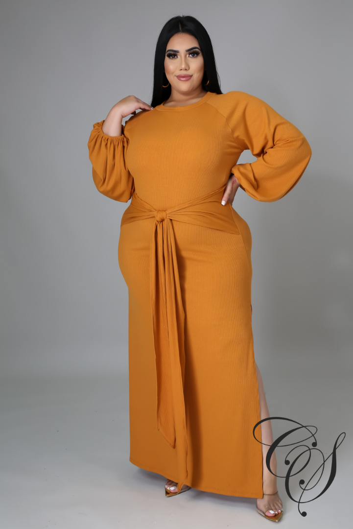 Galina Balloon Sleeve Maxi Dress