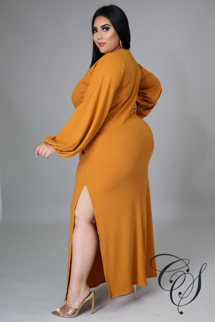 Galina Balloon Sleeve Maxi Dress