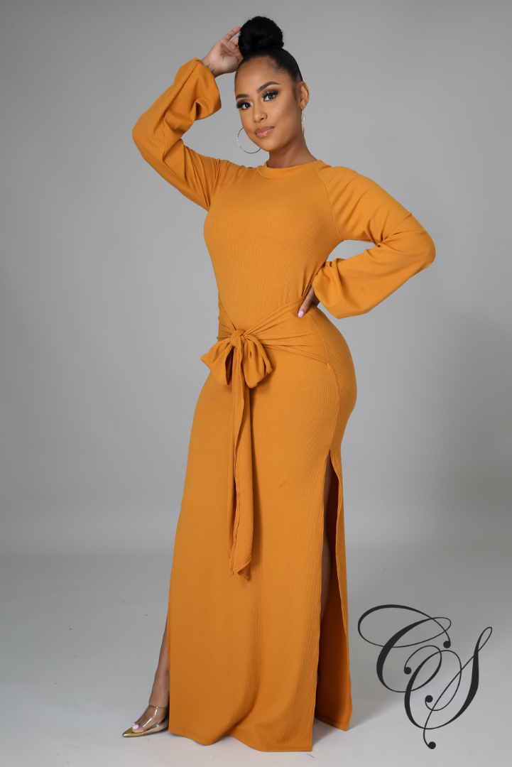Galina Balloon Sleeve Maxi Dress