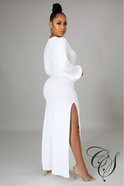 Galina Balloon Sleeve Maxi Dress