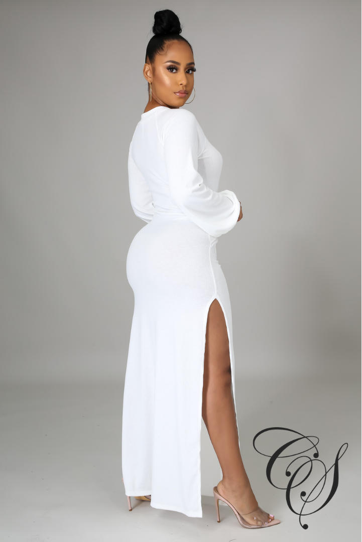 Galina Balloon Sleeve Maxi Dress