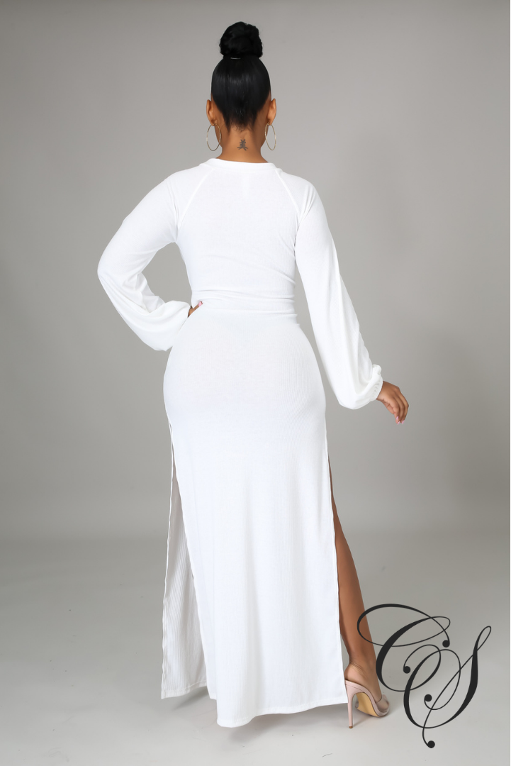 Galina Balloon Sleeve Maxi Dress