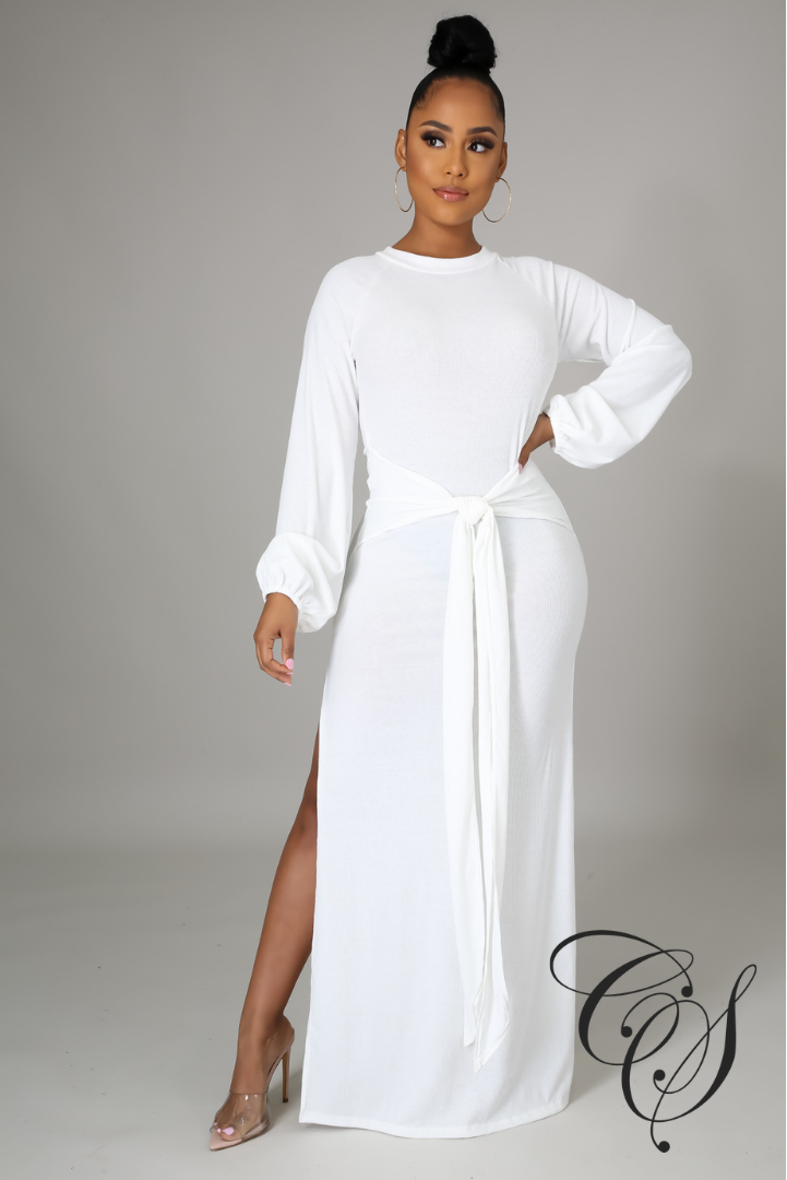 Galina Balloon Sleeve Maxi Dress