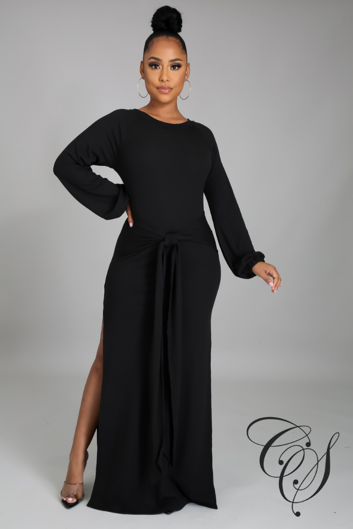 Galina Balloon Sleeve Maxi Dress