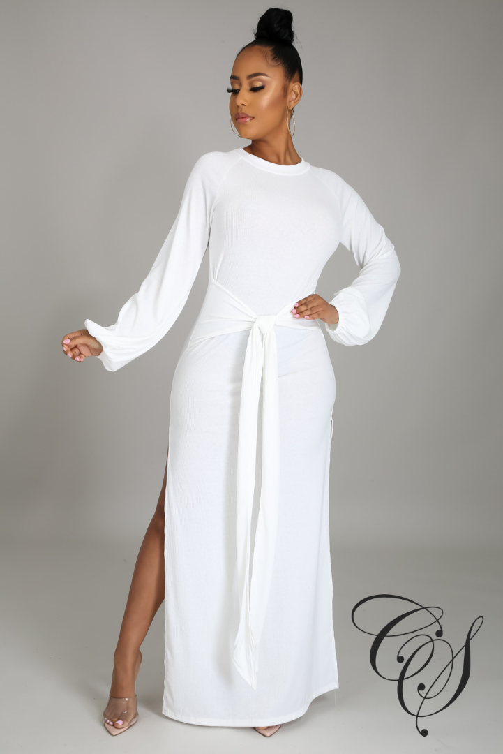 Galina Balloon Sleeve Maxi Dress