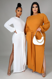 Galina Balloon Sleeve Maxi Dress