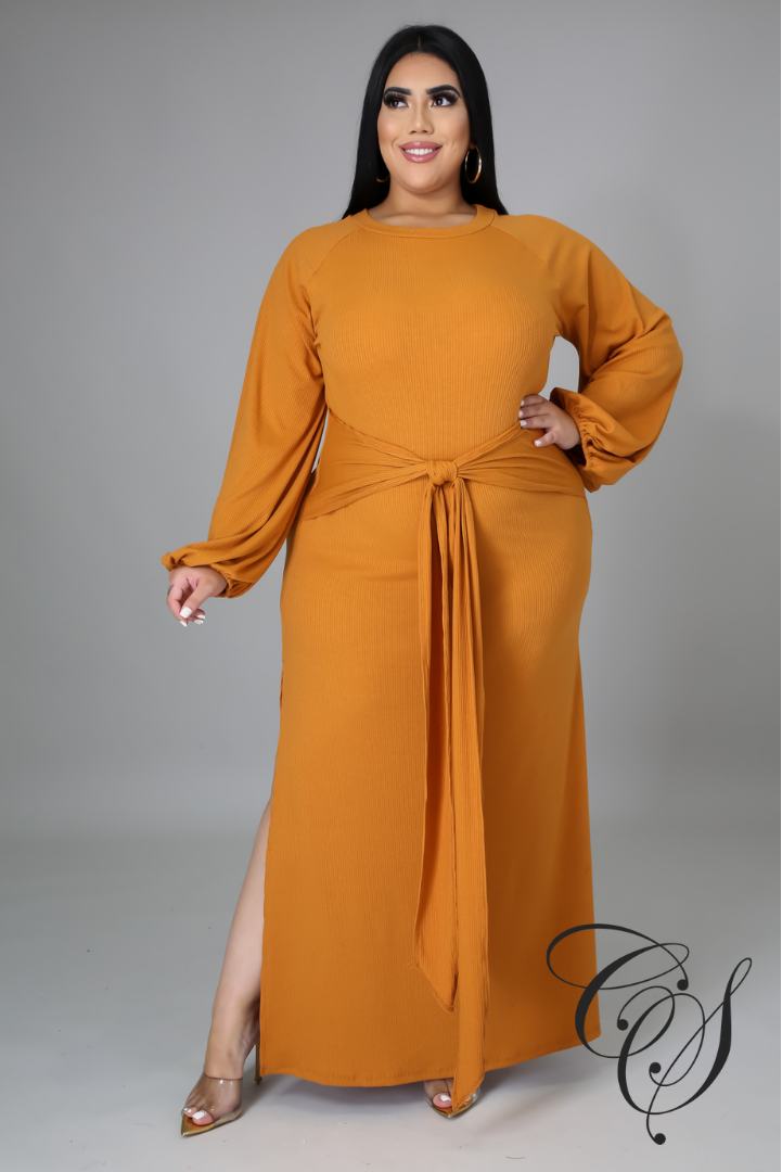 Galina Balloon Sleeve Maxi Dress