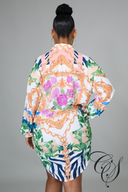 Gena Floral Print Tunic Dress