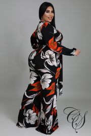 Genevieve Floral Print Jumpsuit