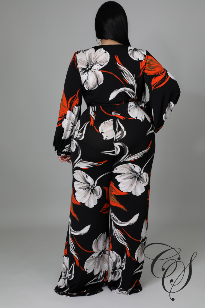 Genevieve Floral Print Jumpsuit