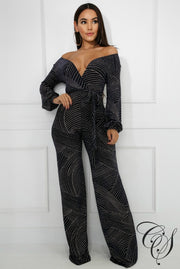 Gia Glitter Glitz Jumpsuit, Jumpsuit - Designs By Cece Symoné