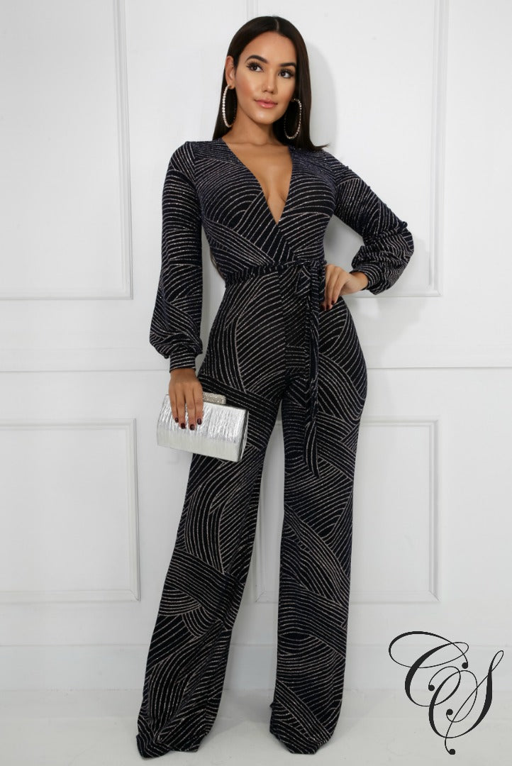 Gia Glitter Glitz Jumpsuit, Jumpsuit - Designs By Cece Symoné