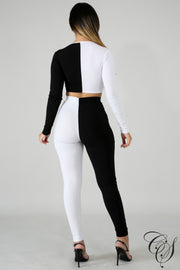 Gia Monochrome Pant Set, Set - Designs By Cece Symoné