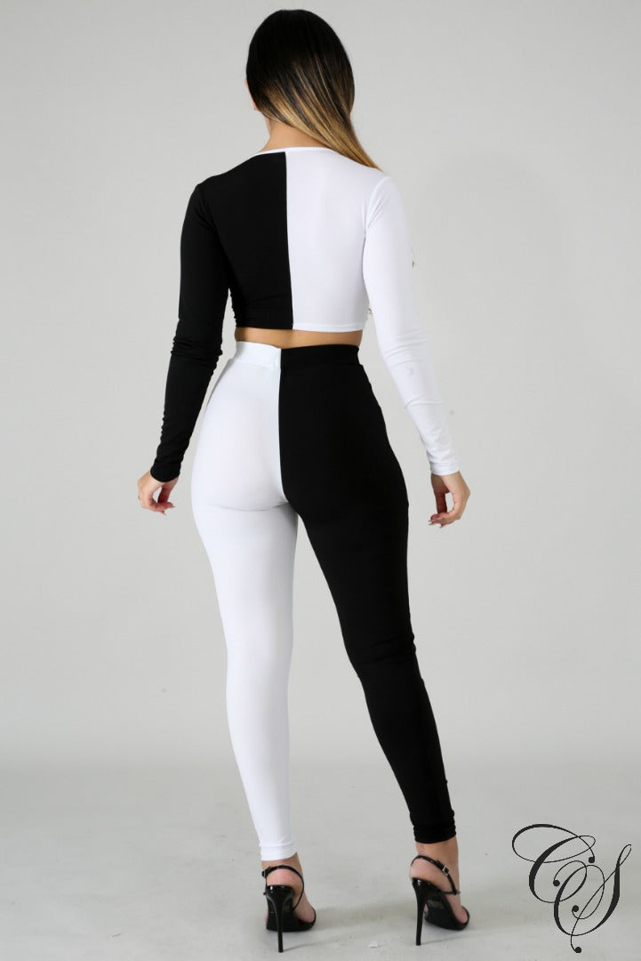 Gia Monochrome Pant Set, Set - Designs By Cece Symoné