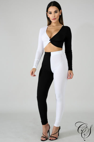 Gia Monochrome Pant Set, Set - Designs By Cece Symoné