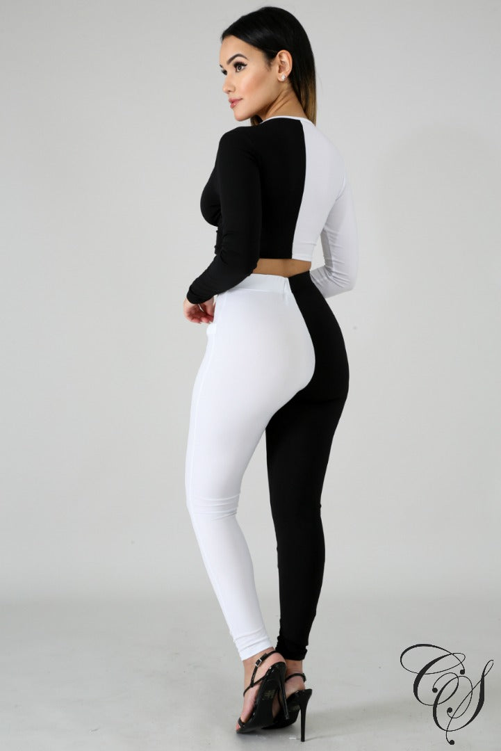 Gia Monochrome Pant Set, Set - Designs By Cece Symoné