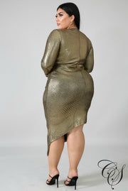 Gina Metallic Bodycon Dress, Dresses - Designs By Cece Symoné