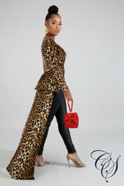 Giselle Cheetah Long Tail Top, Top - Designs By Cece Symoné