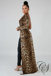 Giselle Cheetah Long Tail Top, Top - Designs By Cece Symoné