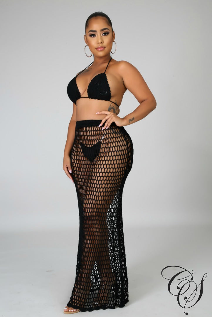 Gloria Neon Crochet Skirt Set, swimsuit - Designs By Cece Symoné