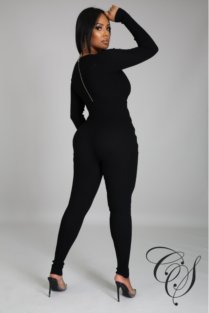 Greta Lace Up Jumpsuit