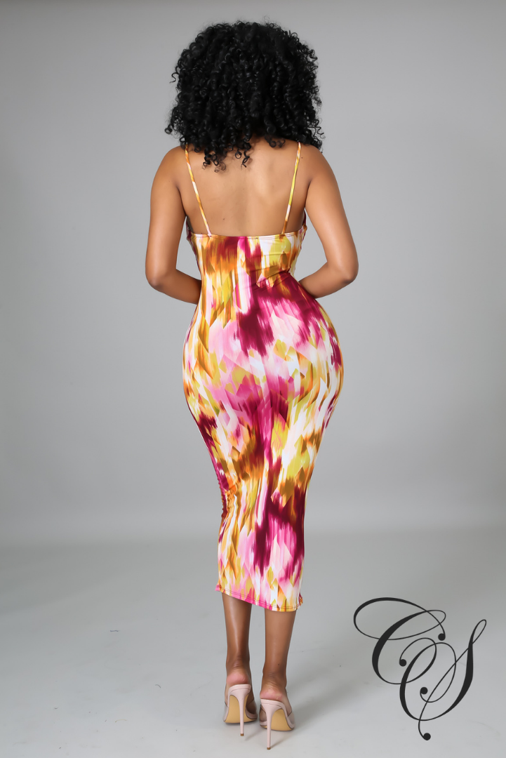 Helen Front Knot Tie Bodycon Dress