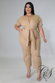 Hope Zipper Front Jumpsuit