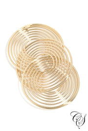 Interlinked Multi Ring Drop Earrings, earrings - Designs By Cece Symoné