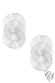 Interlinked Multi Ring Drop Earrings, earrings - Designs By Cece Symoné