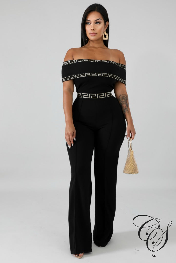 Irene Maze Off Shoulder Jumpsuit, Jumpsuit - Designs By Cece Symoné