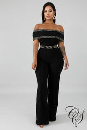Irene Maze Off Shoulder Jumpsuit, Jumpsuit - Designs By Cece Symoné