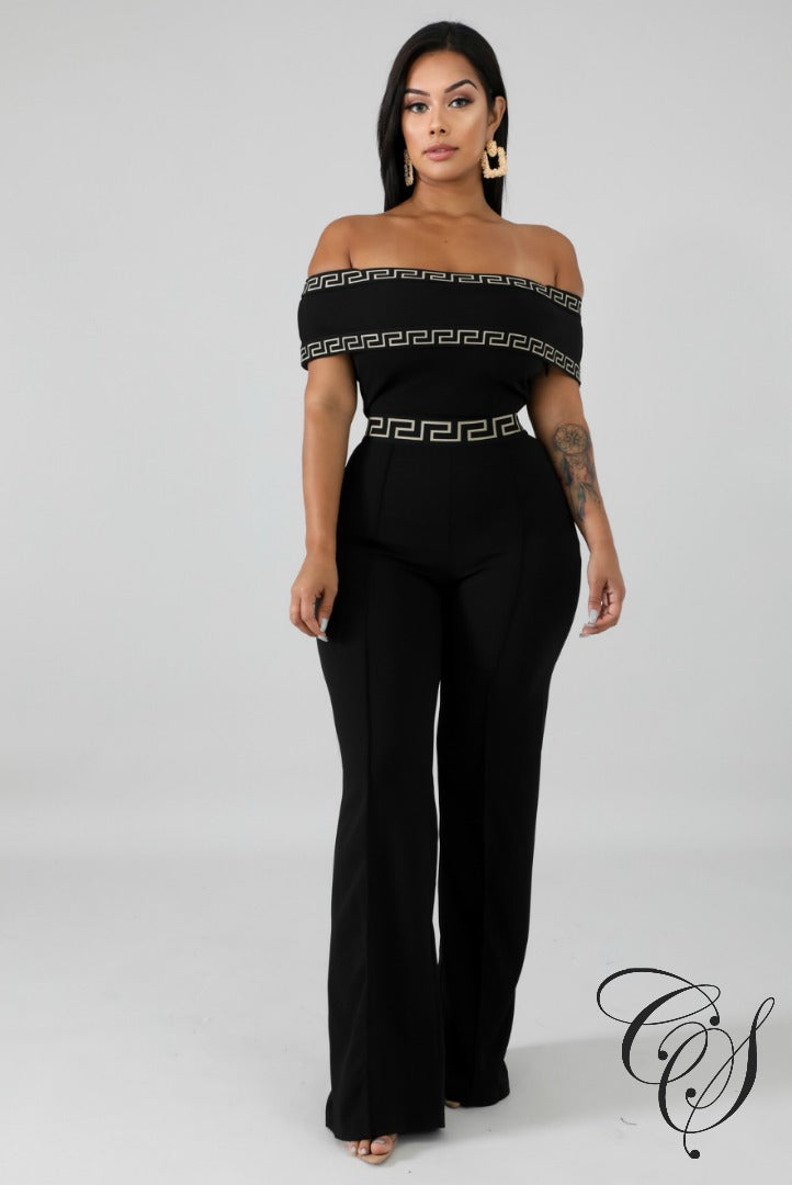 Irene Maze Off Shoulder Jumpsuit, Jumpsuit - Designs By Cece Symoné