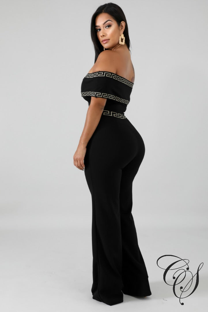 Irene Maze Off Shoulder Jumpsuit, Jumpsuit - Designs By Cece Symoné
