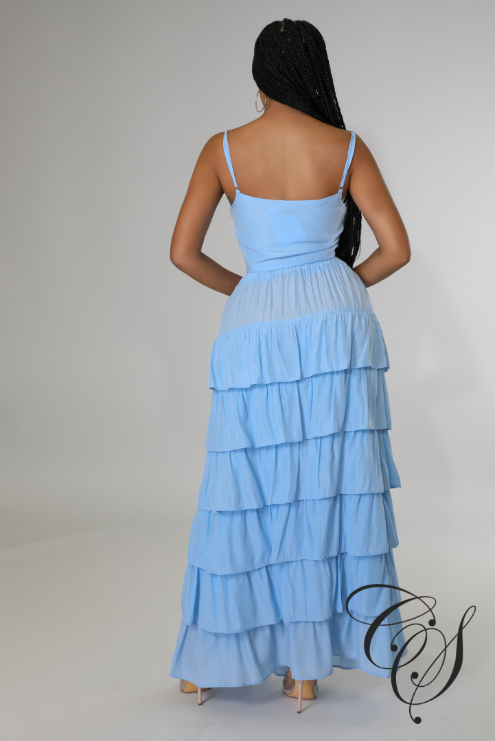 Jace Ruffle Tiered Maxi Skirt Set