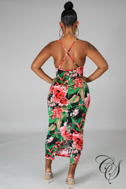 Jalisa Floral Midi Dress
