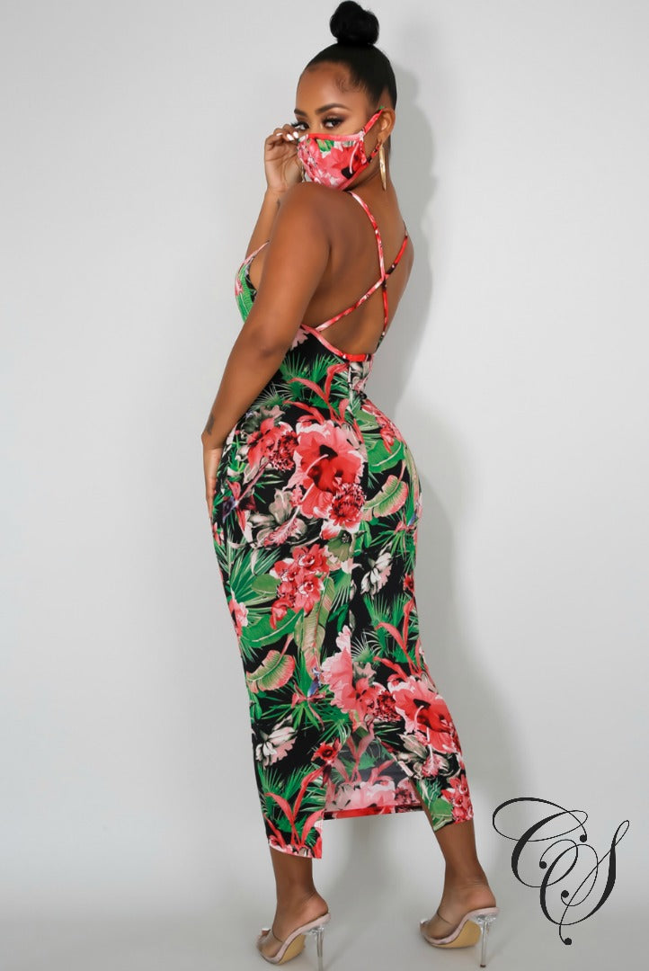 Jalisa Floral Midi Dress
