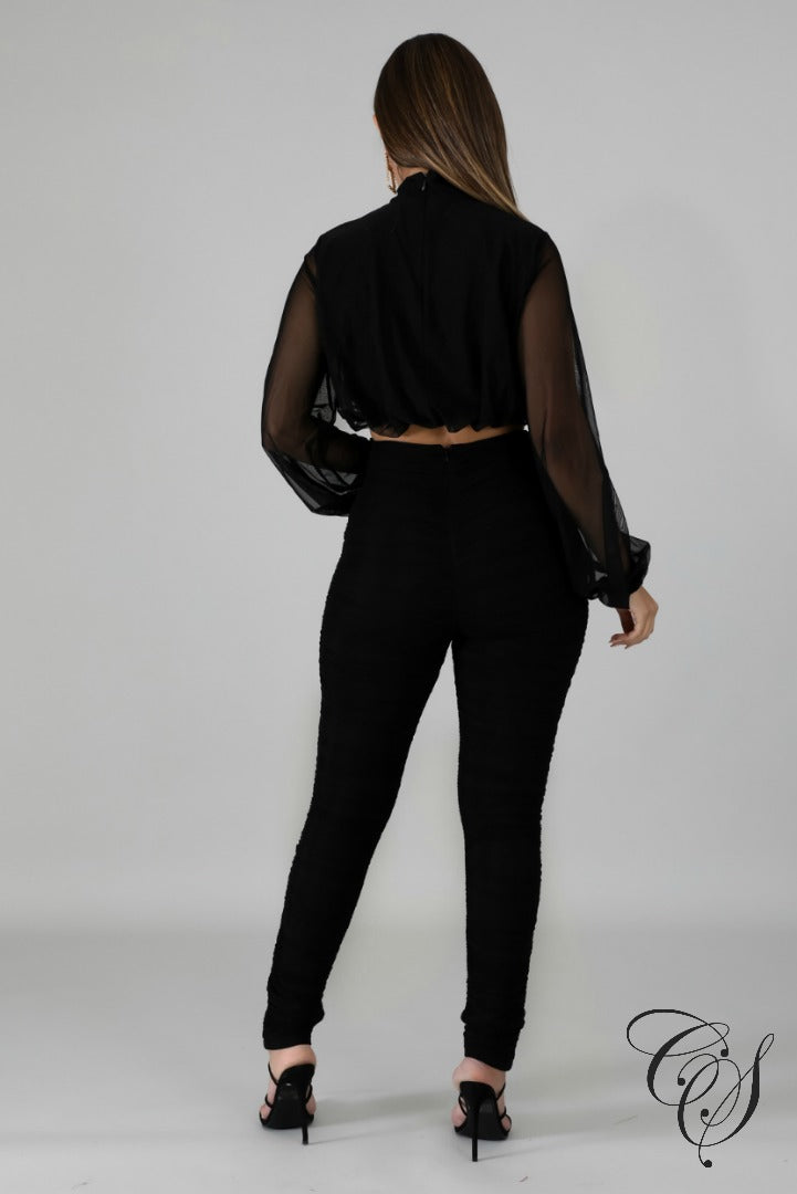 Jayla Tull Pleats Pant Set, Set - Designs By Cece Symoné