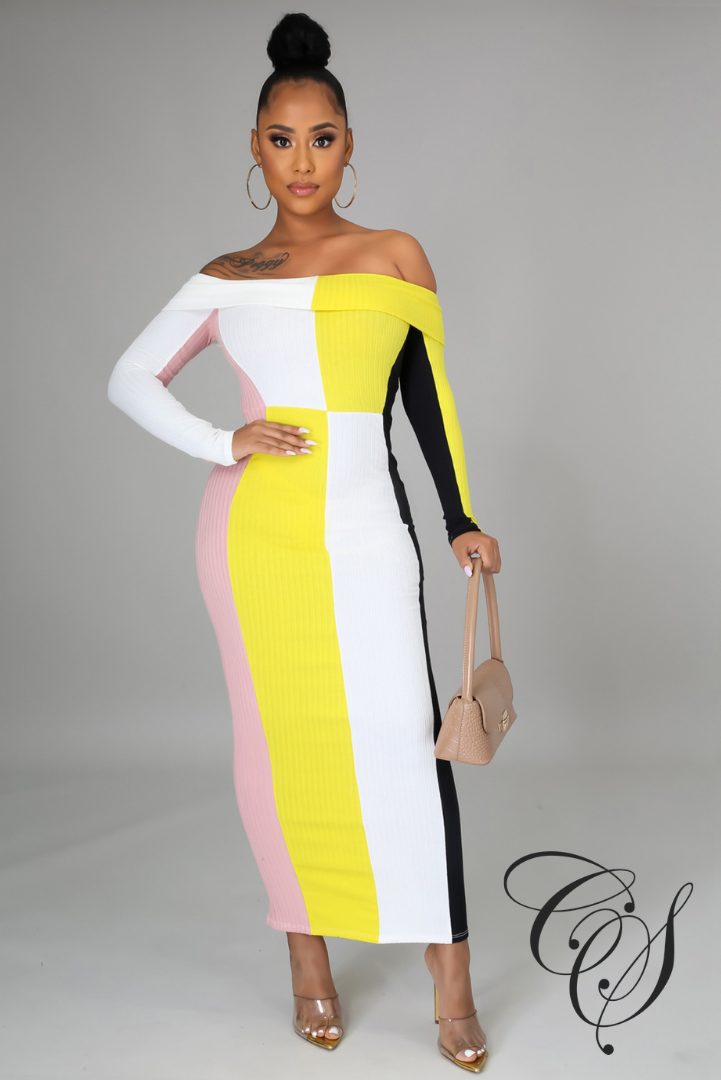 Jazlyn Color Block Maxi Dress