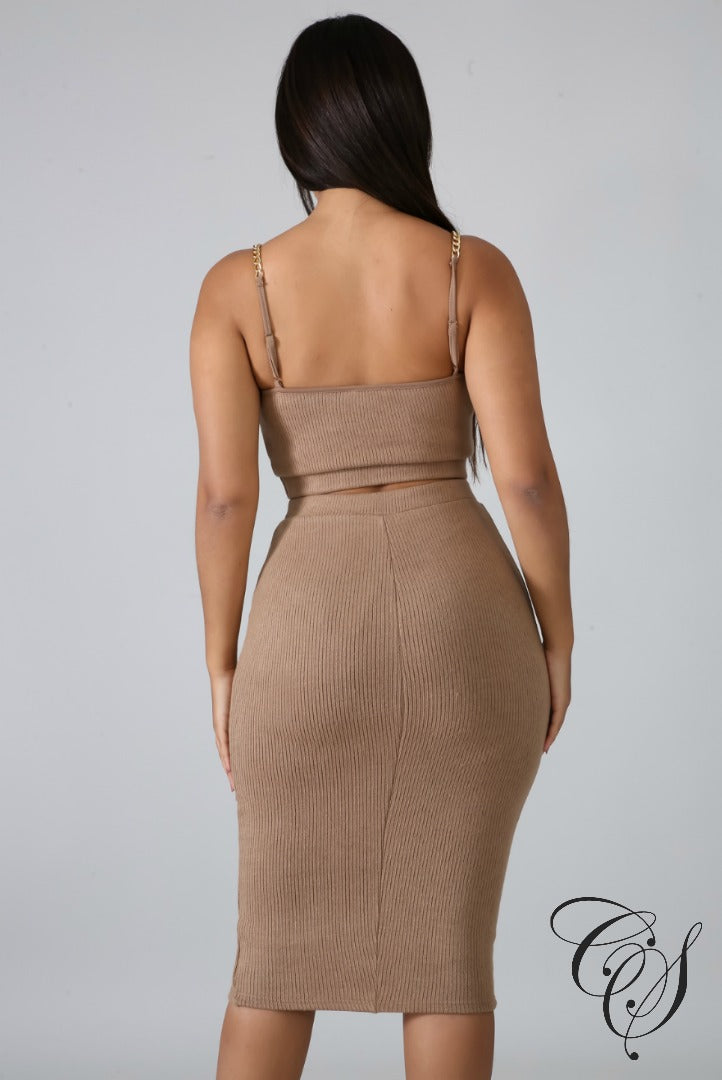 Jenesis Chain Knit Skirt Set, Set - Designs By Cece Symoné