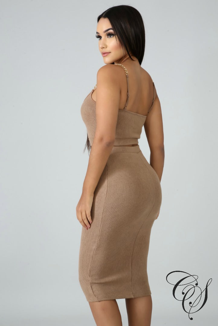 Jenesis Chain Knit Skirt Set, Set - Designs By Cece Symoné