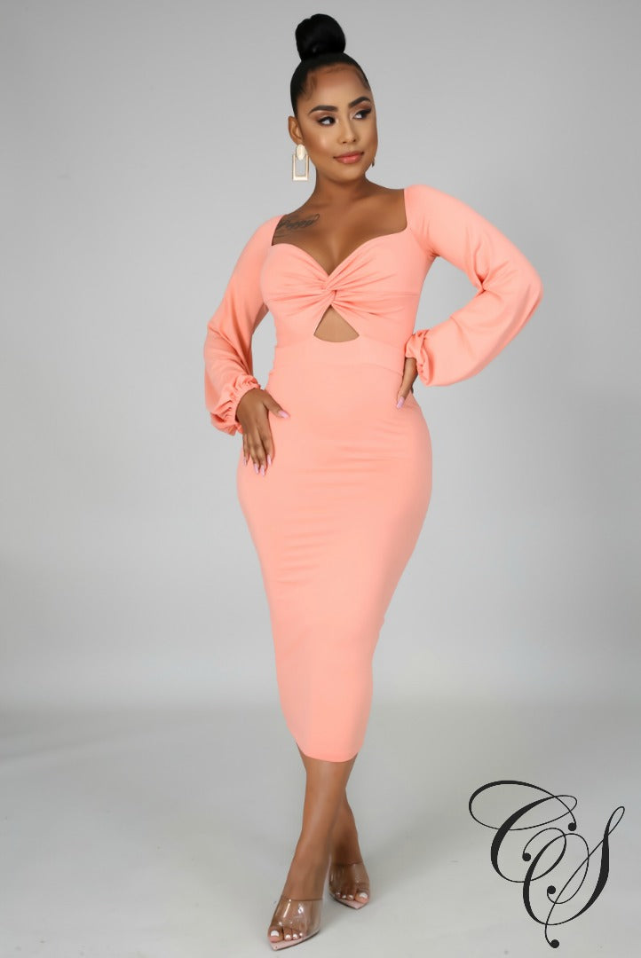 Kaiya Off Shoulder Midi Dress