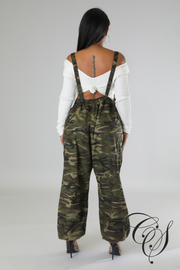 Bree Camo Oversize Overalls