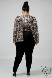 Kataleya Cheetah Cape Jumpsuit, Jumpsuit - Designs By Cece Symoné