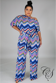 Kelsey Chevron Jumpsuit
