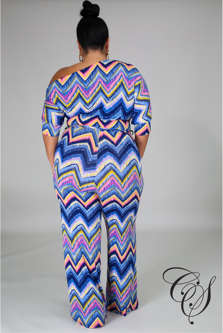 Kelsey Chevron Jumpsuit