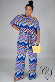 Kelsey Chevron Jumpsuit