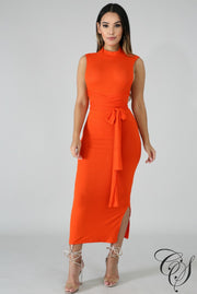 Kennedi Mock Neck Timber Long Dress, Dresses - Designs By Cece Symoné