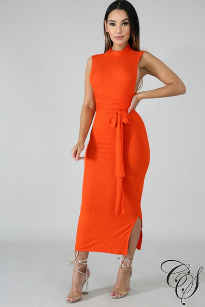 Kennedi Mock Neck Timber Long Dress, Dresses - Designs By Cece Symoné