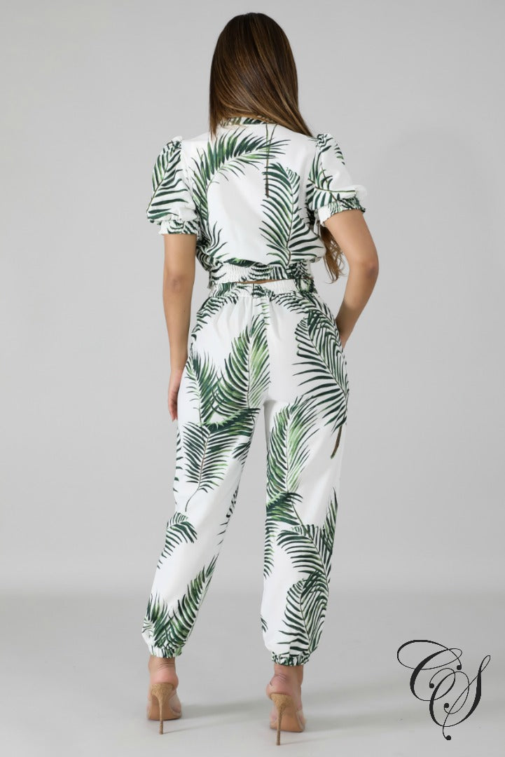 Kenzie Paradise Pant Set, Set - Designs By Cece Symoné