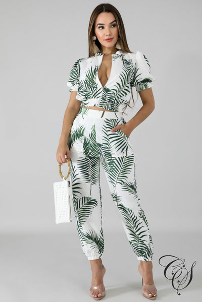 Kenzie Paradise Pant Set, Set - Designs By Cece Symoné